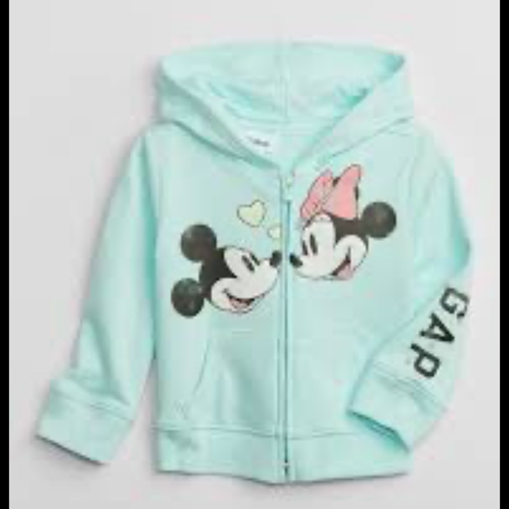 Gap Mickey and Minnie Mouse Full Zip Sweatshirt & Jogger Sweatpants 6-12 Months